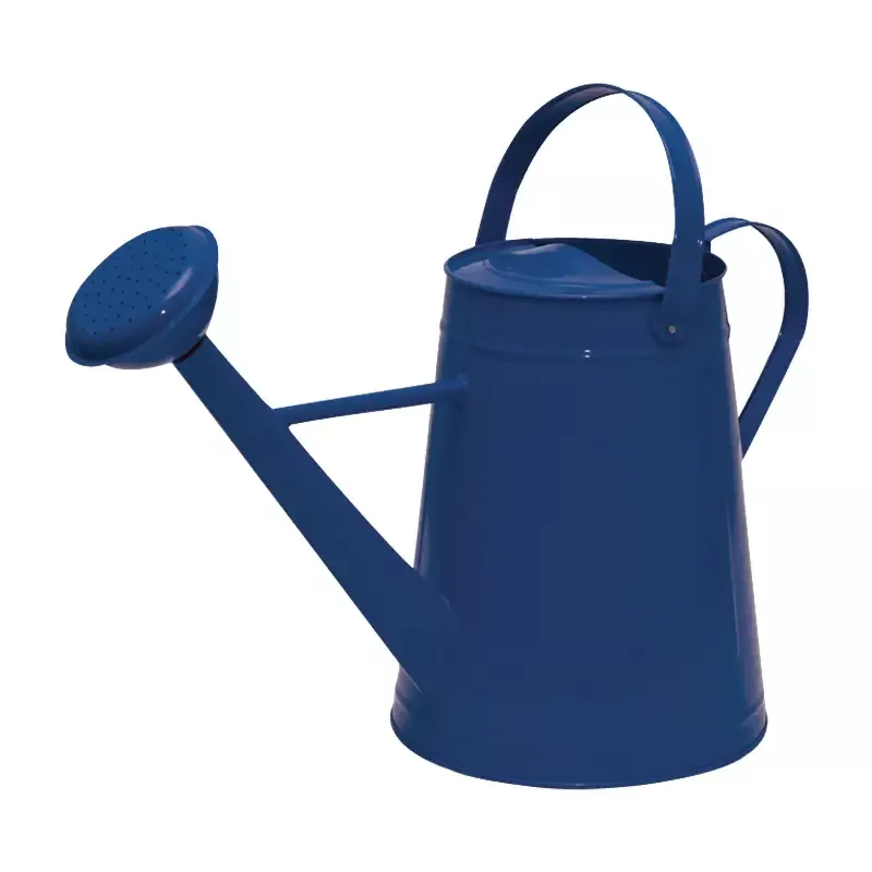 1.2 Gallon Blue Traditional Metal Watering Can