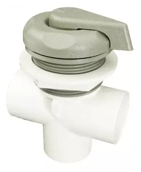 1″ Dual Port, Vert., 5-Scallop, Gray