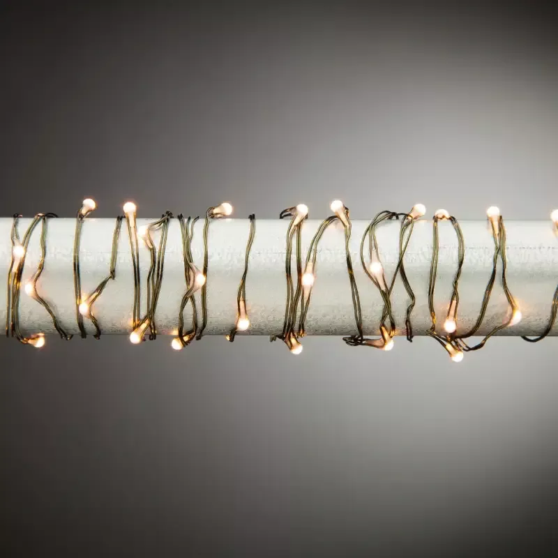 10′ B/O Multifunction Warm White Micro LED Light String,