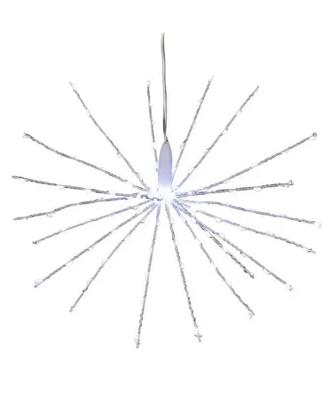 12″ 120-Light Cool White Fairy LED 3D Starburst Light
