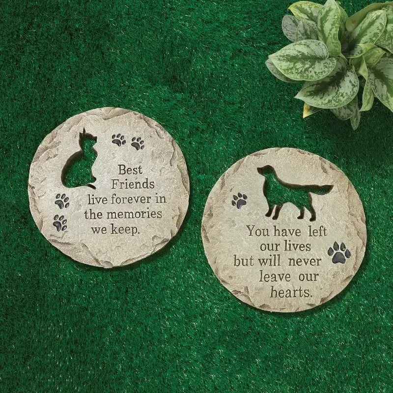 12″D Cement Pet Memorial Stepping Stone