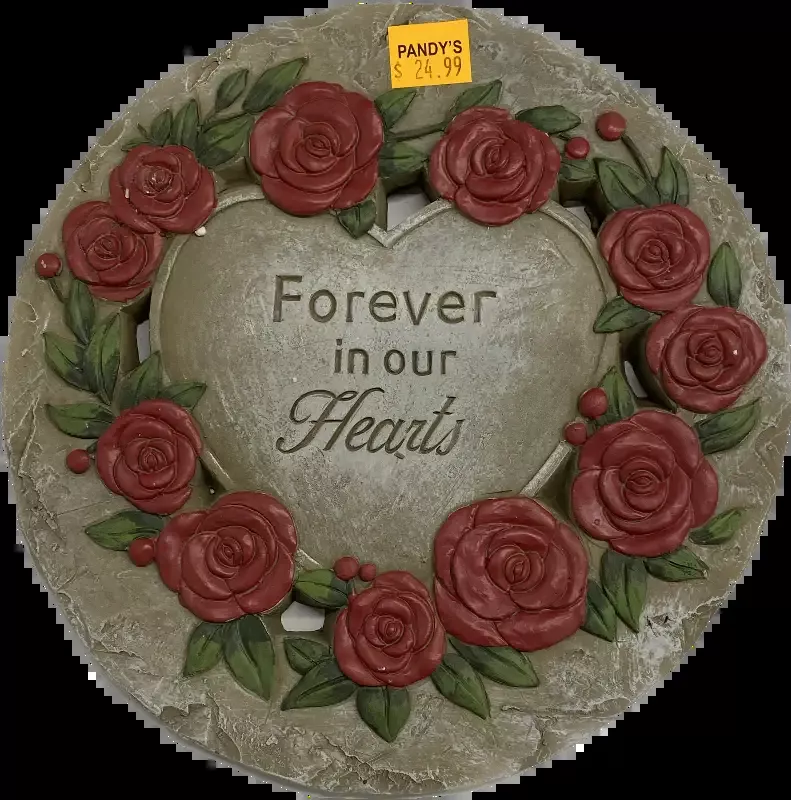 12″ Roses Memorial Stepping Stone