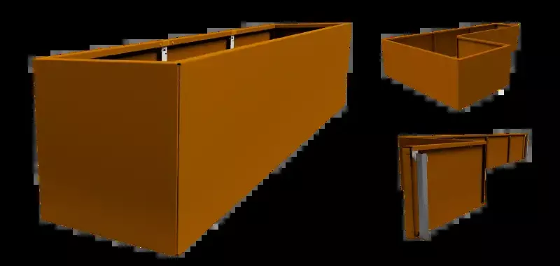 15.75″ Height Modular Planter – Weathering