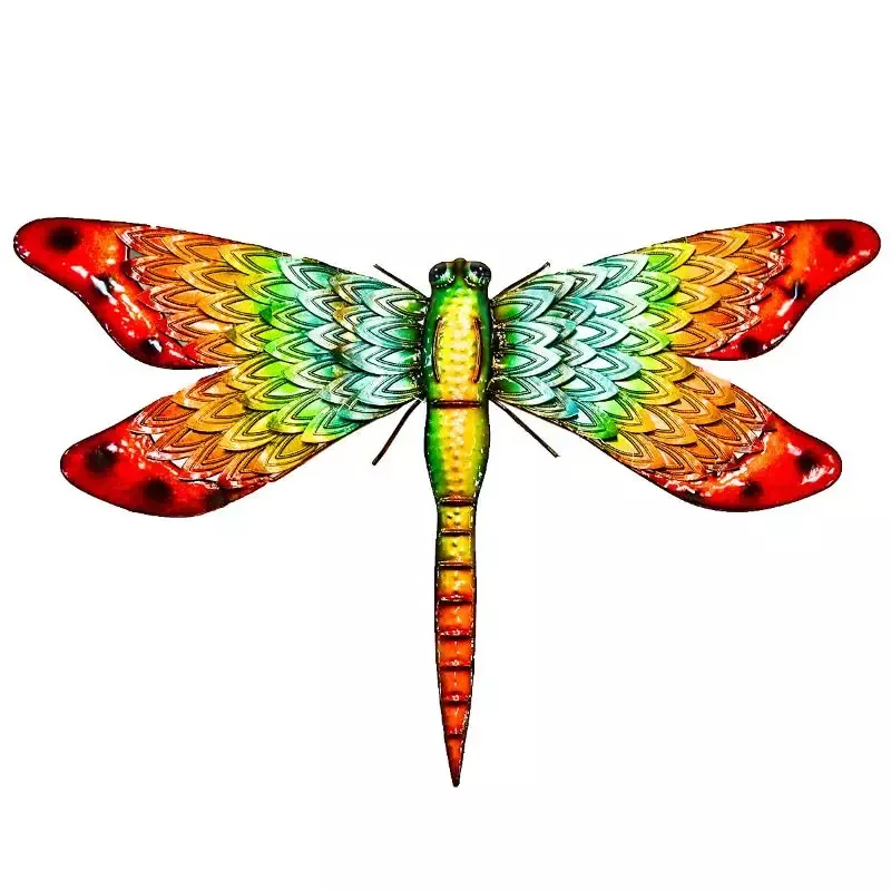 16″ Colorful Hanging Metal Dragonfly