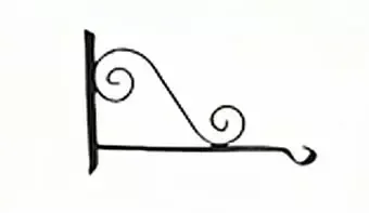 18″ Hookery Forged Hanger With Scroll