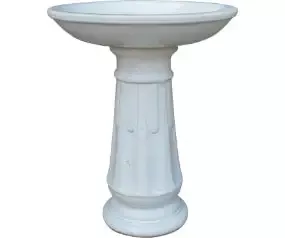 23″ Miami White Bird Bath