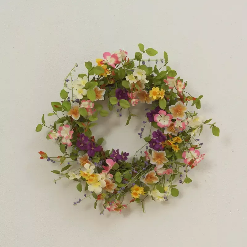 24″D Spring Flower Wreath