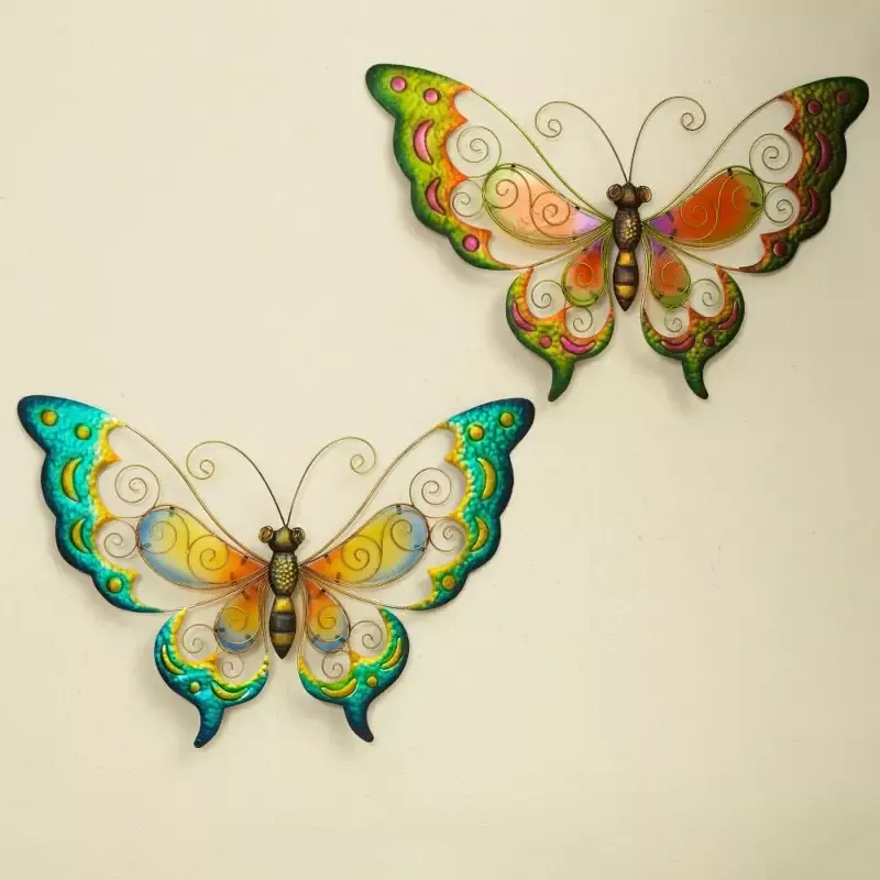 27.6″ Metal Hanging Butterfly