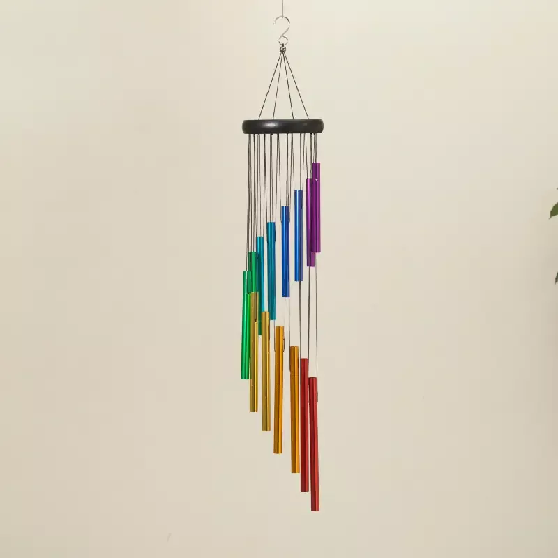 28.3″H Metal Rainbow Wind Chime