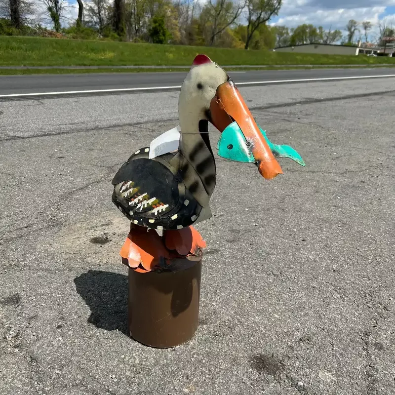 29″ Multicolor Pelican With Fish