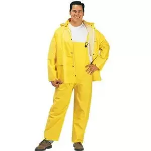 3-Piece Yellow Rain Suit – L