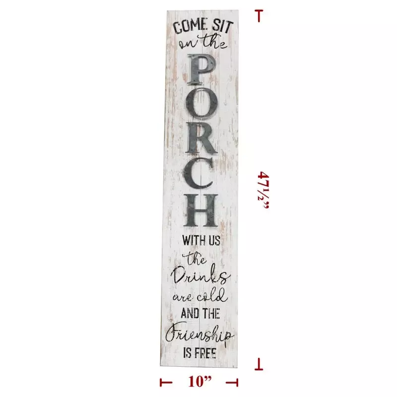 30″ Wood Come Sit OnPorch Sign