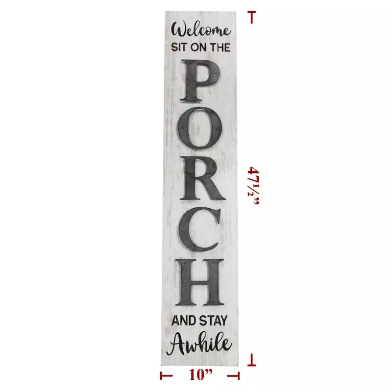 30″ Wood Welcome Porch Sign