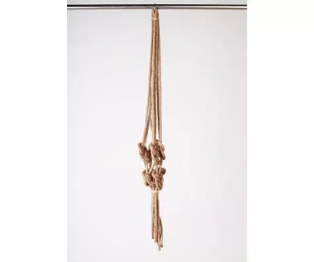 36″ Natural Knotted Rope Hanger Macrame
