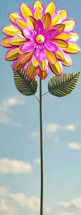39″ Dahlia Garden Stake-Pink
