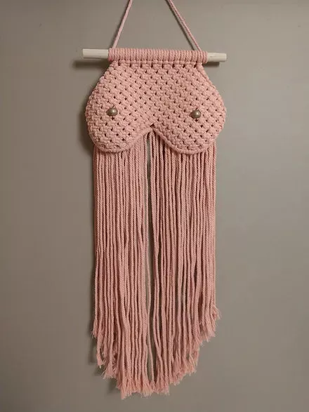 3D Breast Pink Macrame