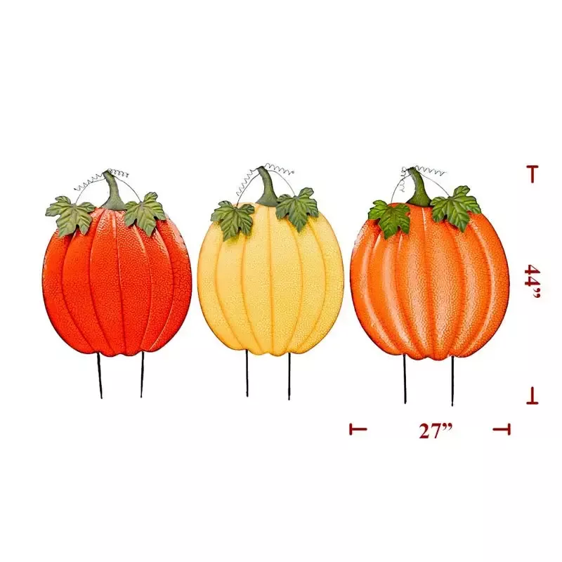 44″ x 27″ Metal Pumpkins