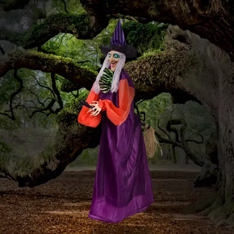 49″ Hanging Animated Witch