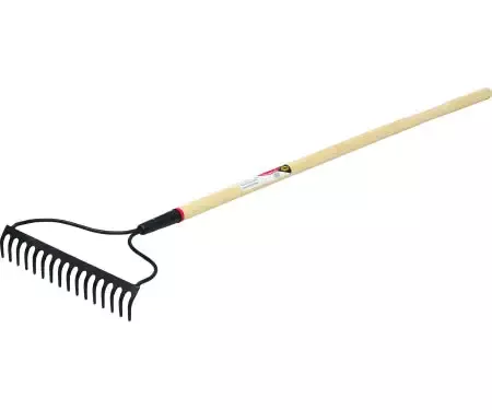 54″ 6 Tooth Welded Bow Rake Black Ash Handle