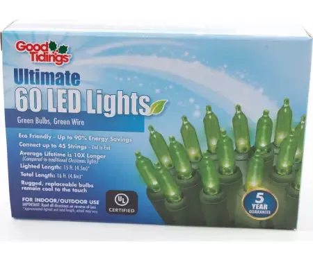 60 LED Lights Green