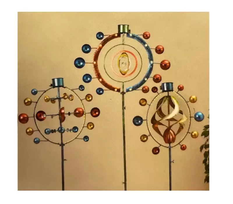 63″ Solar Geometric Wind Spinner