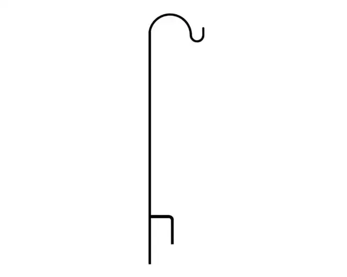 65″ Short Single Shepherd Hook