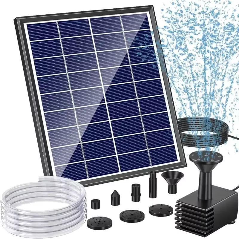 6W 80GPH Floating Solar Bird Bath Fountain Pump