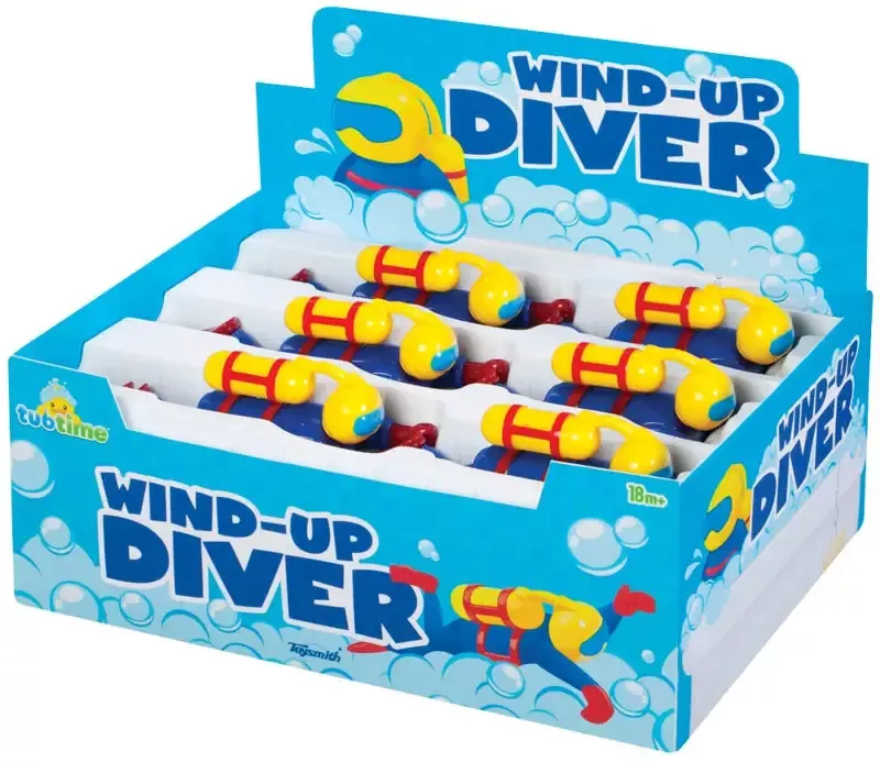 7.5″ Wind Up Diver, Bath, Pool, Beach