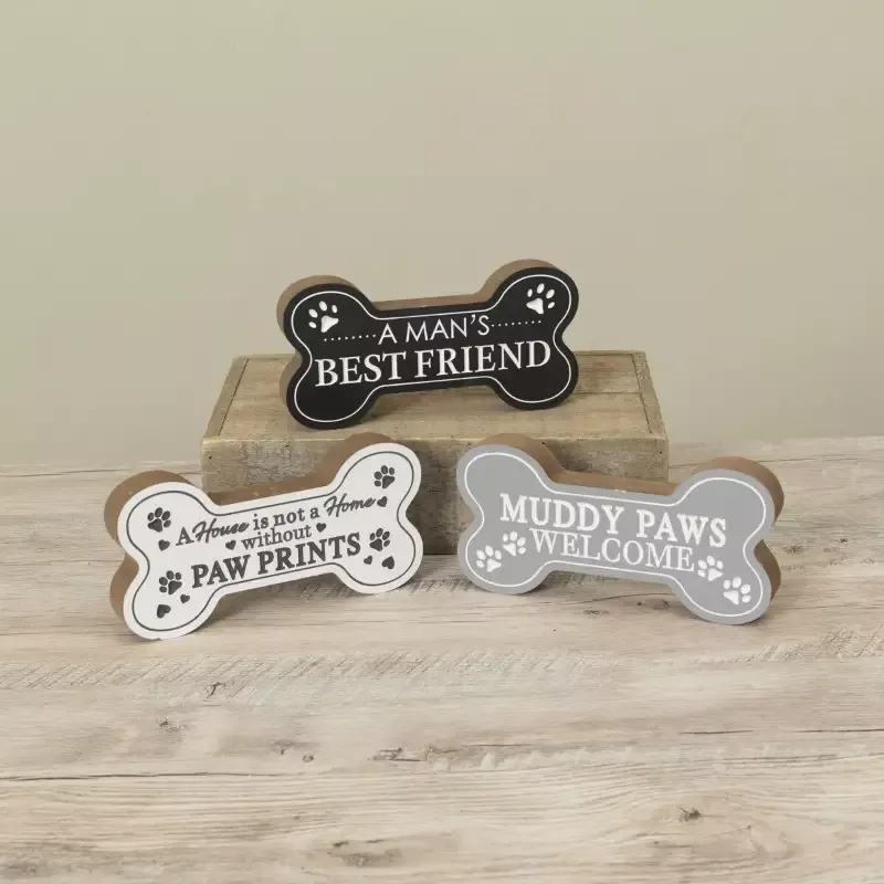 7.8″L Wood Inspirational Pet Block