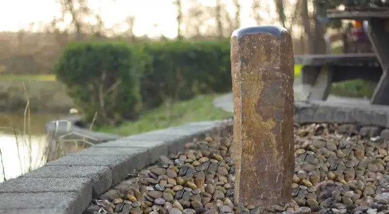 72″ Natural Basalt Column – Pre-Drilled Water Feature for Stunning Outdoor Displays