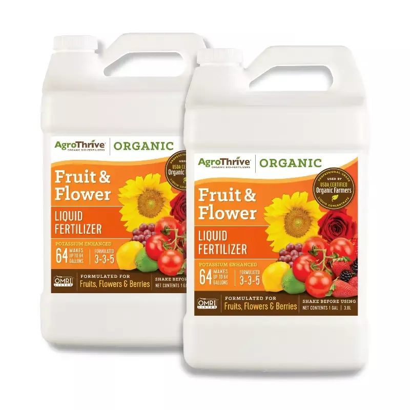 AgroThrive Fruit & Flower Fertilizer – 2 Gal