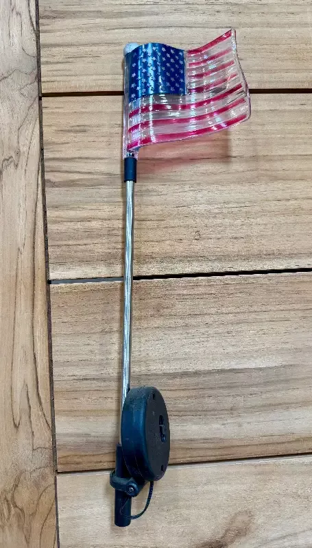 American Flag Light-Up Garden Stake