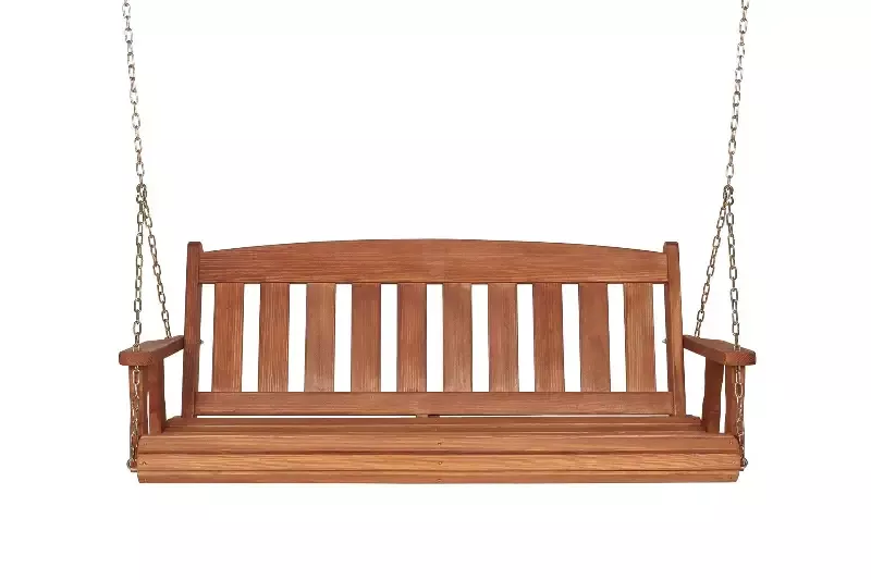 Amish Casual 4 Foot Cedar Stain Mission Porch Swing