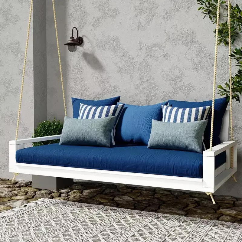 Amish Casual 4 Foot Uptown Porch Swing Bed in Pure White Paint