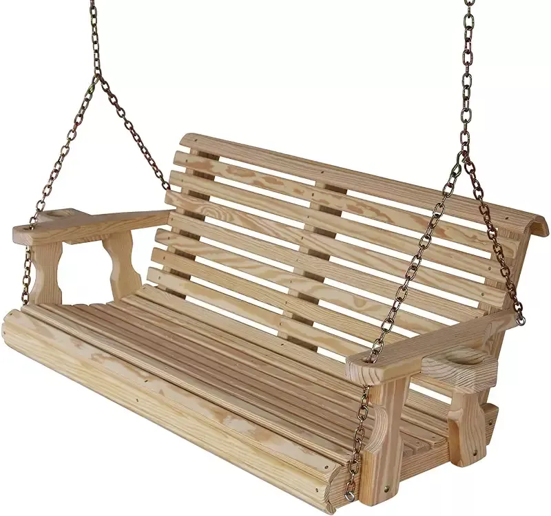 Amish Casual 5 Foot Unfinished Roll Back Porch Swing