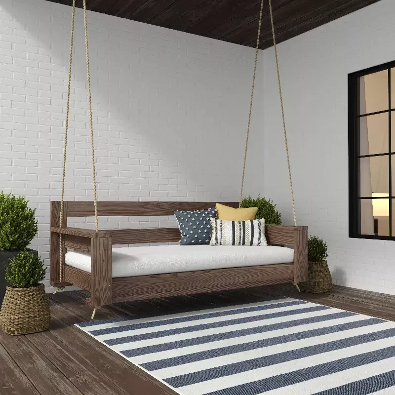 Amish Casual The Danville Daybed Swing, 4 Ft, Oak