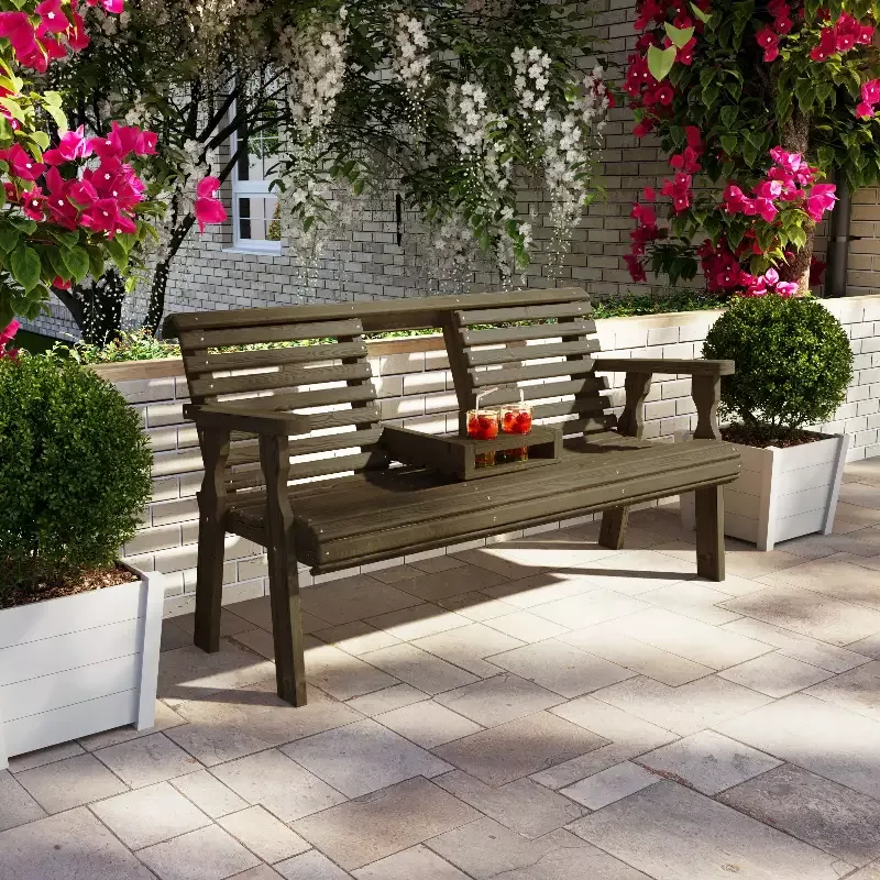 Amish Casual Heavy Duty Rollback Console Bench
