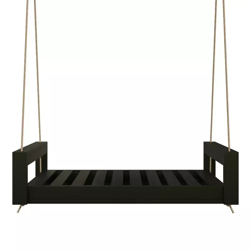 Amish Casual Lancaster Daybed Swing Bed, 5 Ft Black