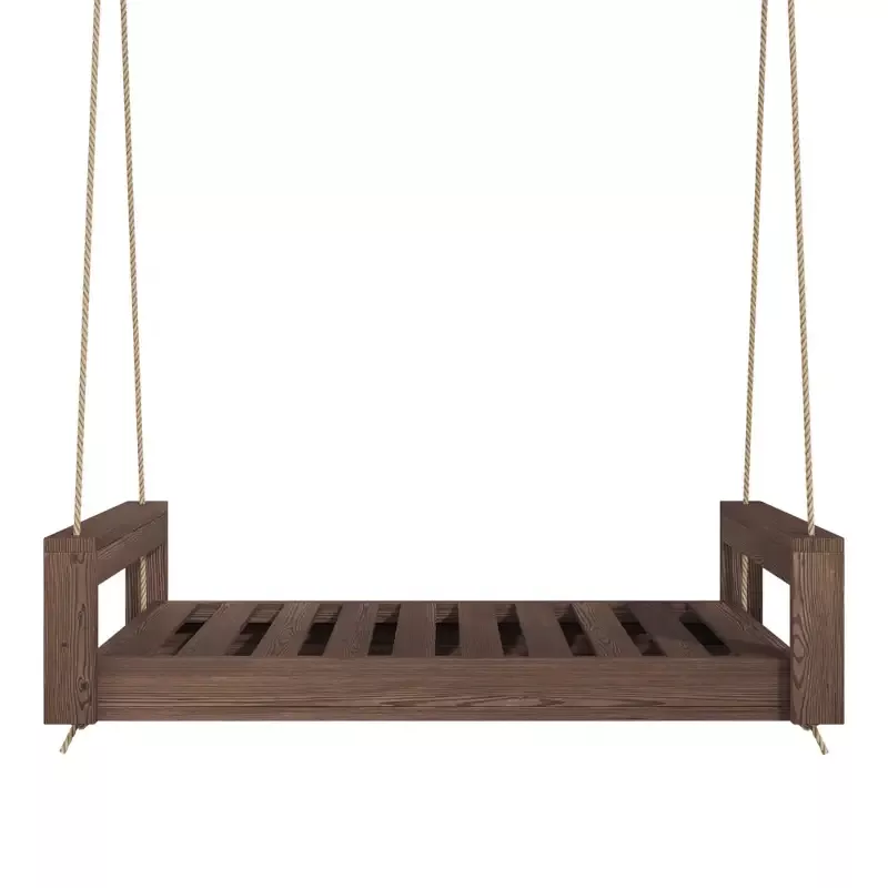 Amish Casual Lancaster Daybed Swing Bed, Full Oak with Clearcoat