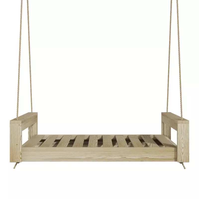 Amish Casual Lancaster Daybed Swing Bed, Full Unfinished with Clearcoat