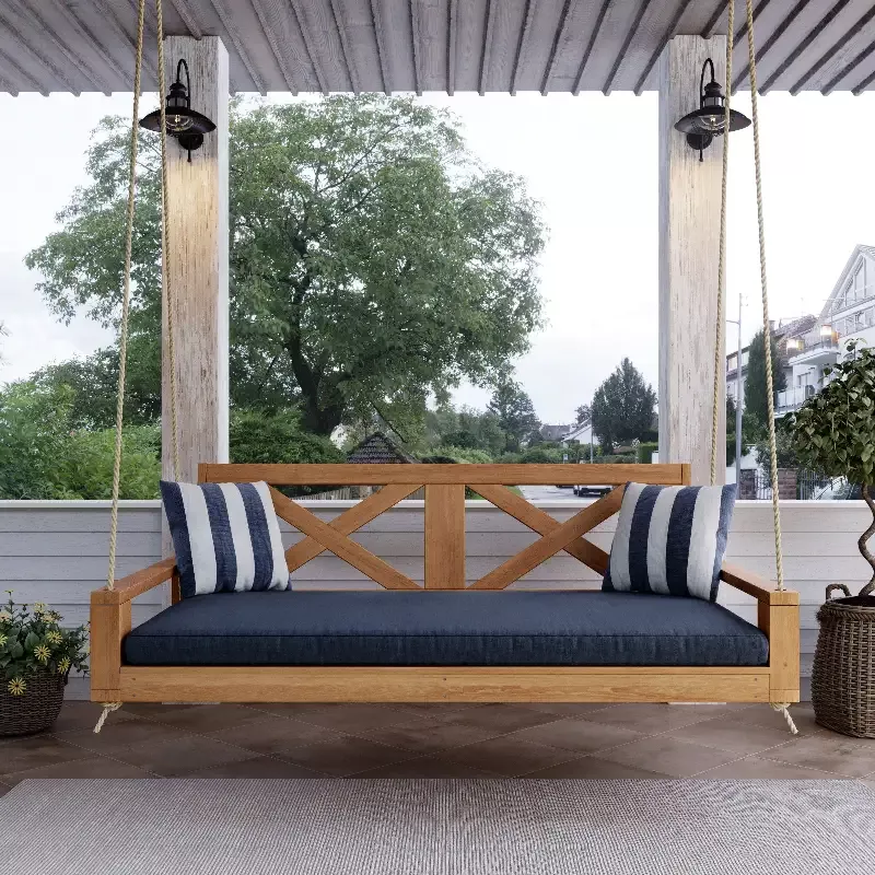 Amish Casual Malvern Porch Swing Bed, Full Cedar