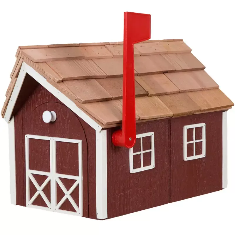 Amish Country Mailbox with Window & Door Trim