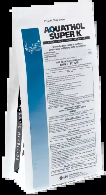 Aquathol Super K Granular Aquatic Herbicide bag