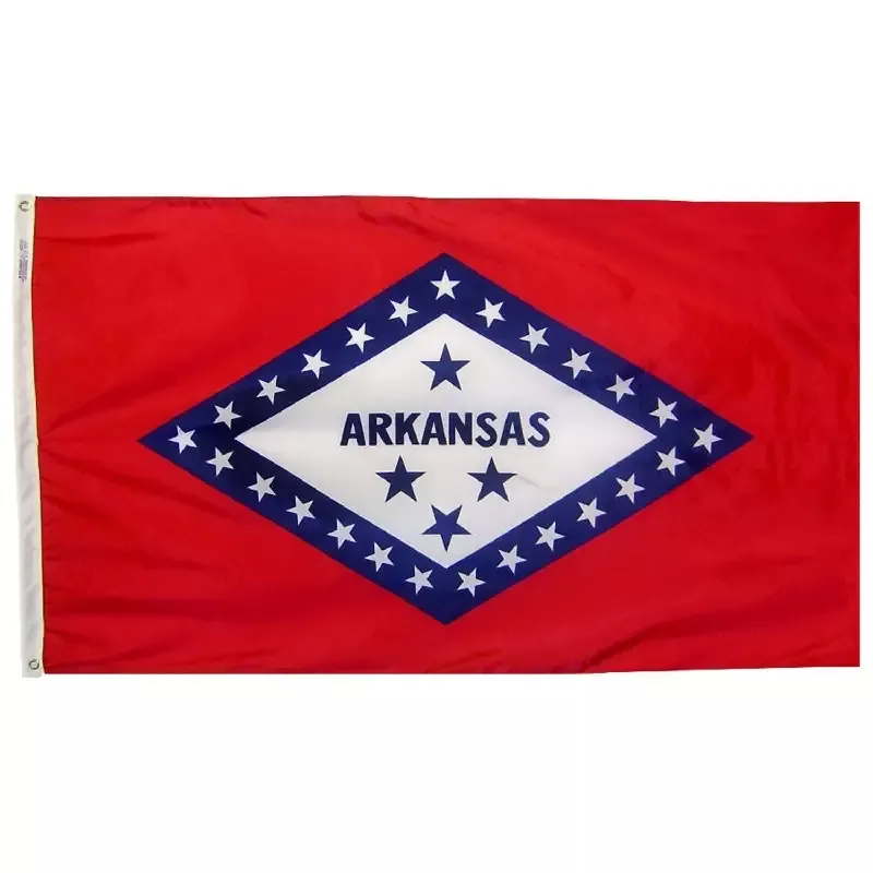 Arkansas Courtesy Flag 12″ x 18″