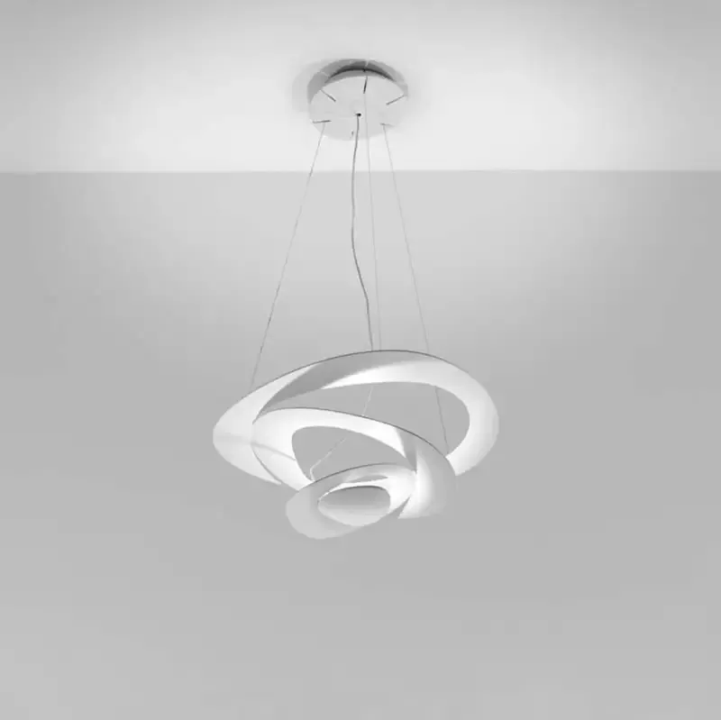 Artemide 1249 Pirce Dimmable 29W LED Micro White Suspension Light