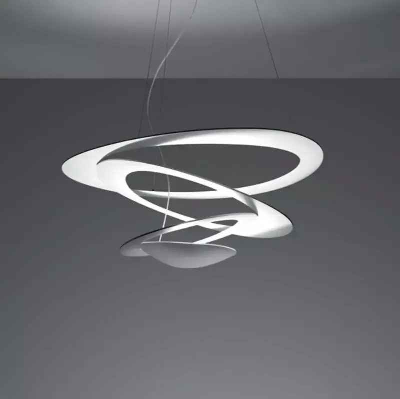 Artemide 1256 Pirce 2-Wire Dimmable 28W LED Mini White Suspension Light