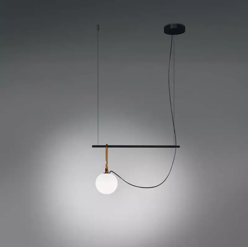 Artemide 127 NH S1 Gold Suspension LED Light