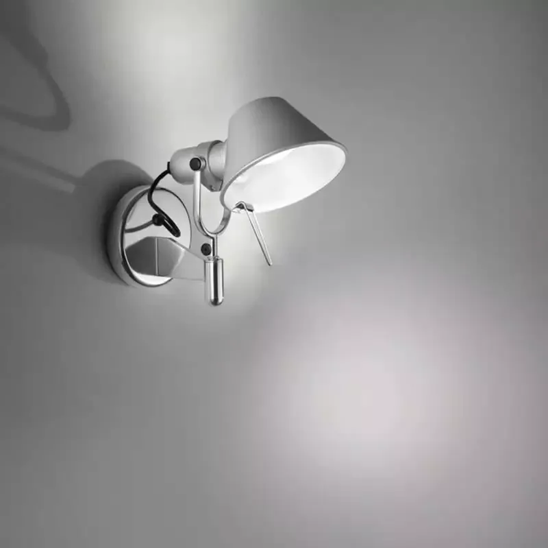 Artemide A025458 Tolomeo Spot Incandescent 75W E26 Aluminum Wall Light