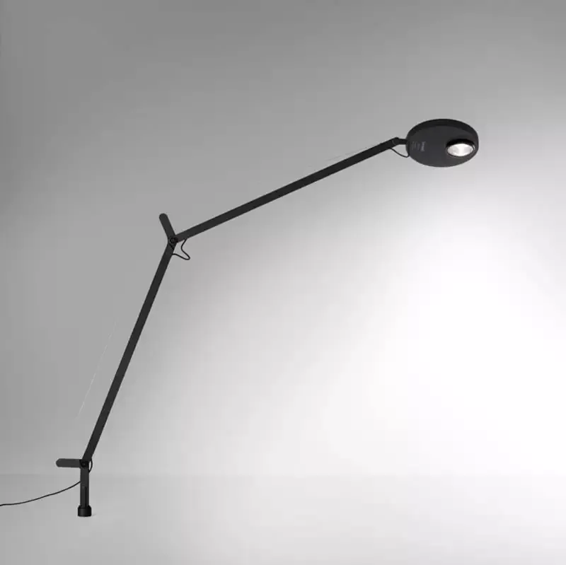 Artemide DEM2042 Demetra Professional 12W LED Dimmable Matte Black Table Light with Inset Pivot