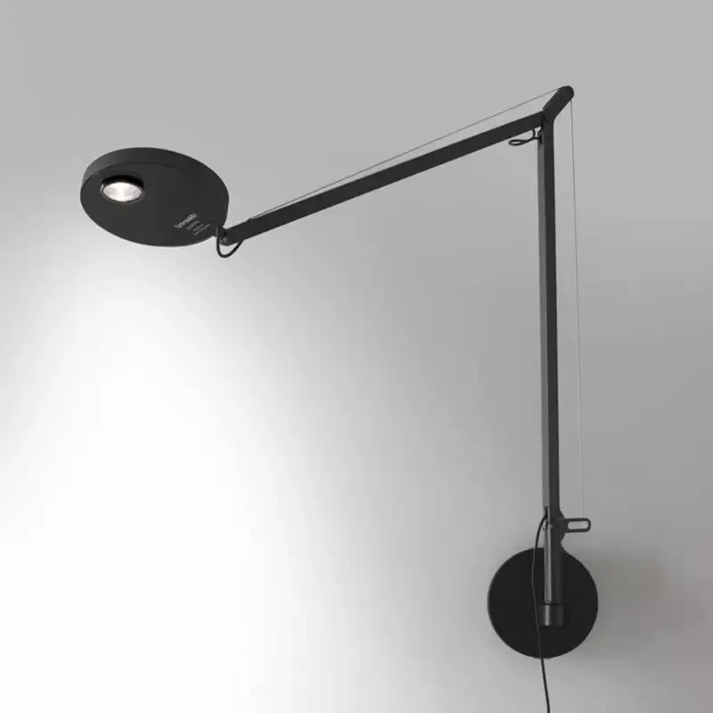Artemide DEM2102 Demetra Professional 12W LED Dimmable Matte Black Wall Light